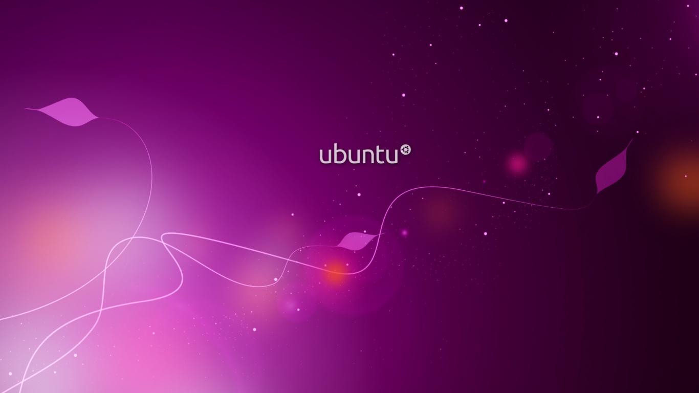Сиреневые обои Ubuntu обои