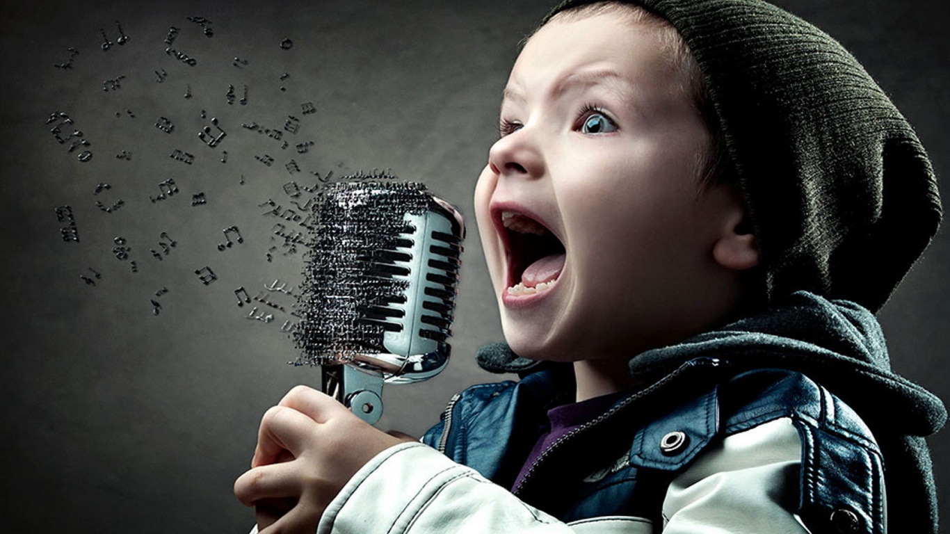 Экспрессивный певец обои