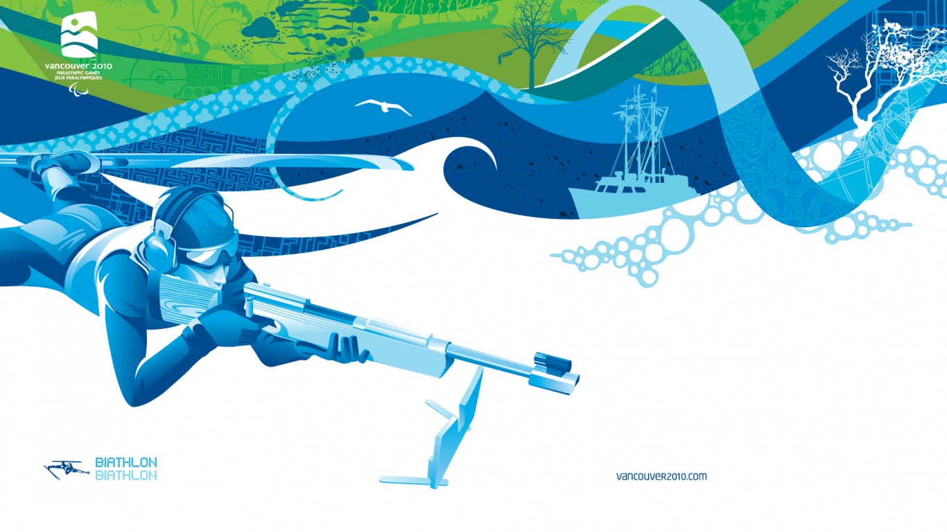 Олимпиада в Ванкувере 2010: Биатлон обои