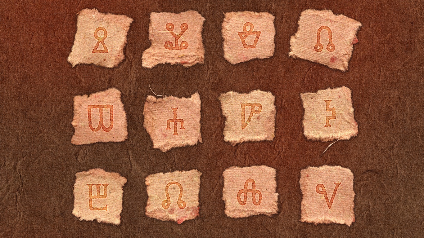 Бумажные символы обои