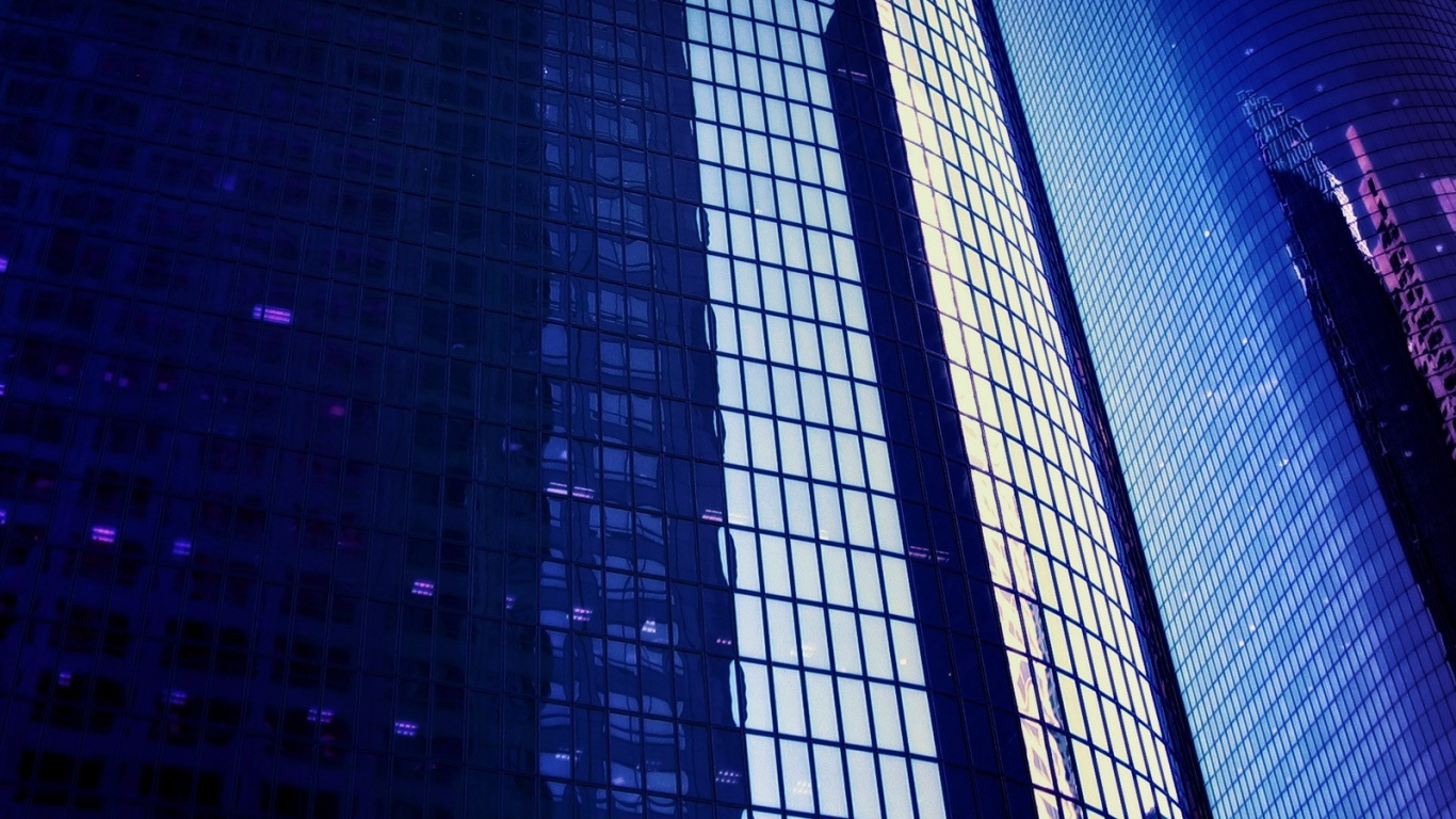 Стеклянная стена небоскреба обои