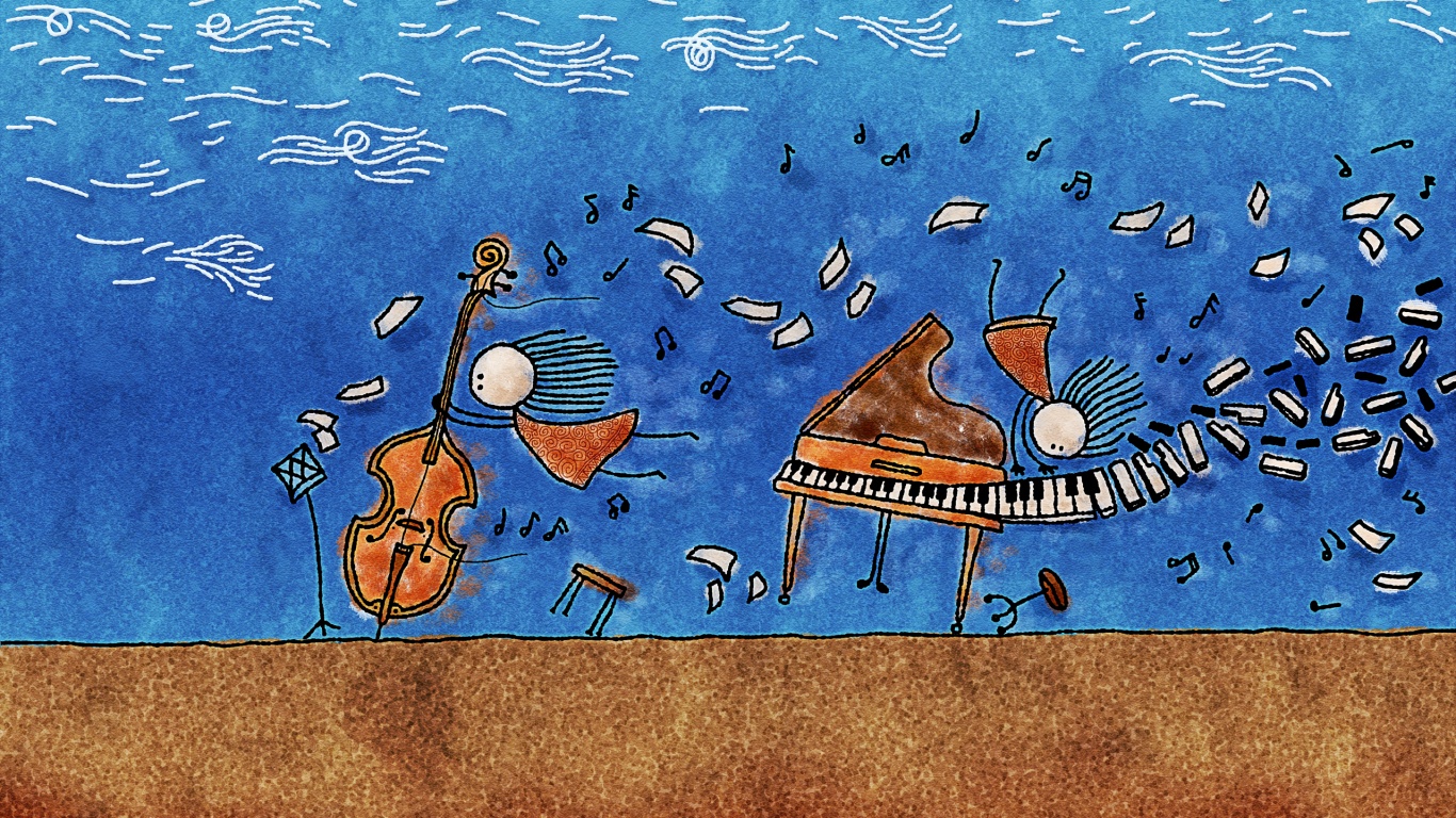 Воздушная инструментальная музыка обои