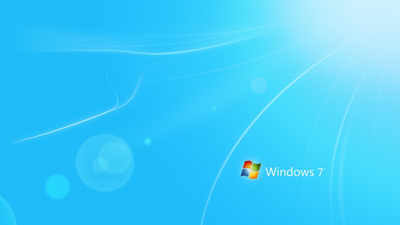 Голубые обои Windows 7 обои