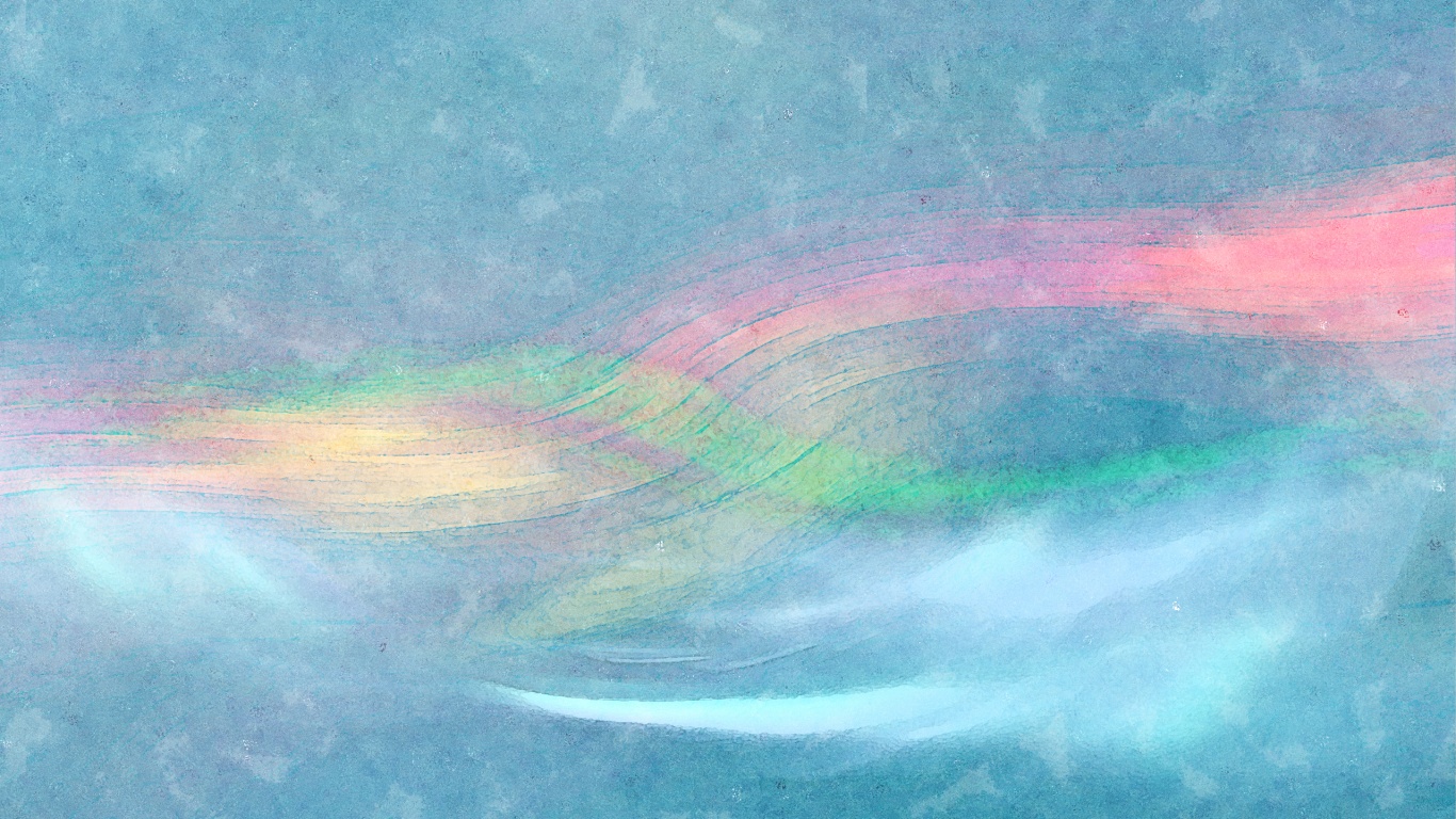 Радужные волны обои