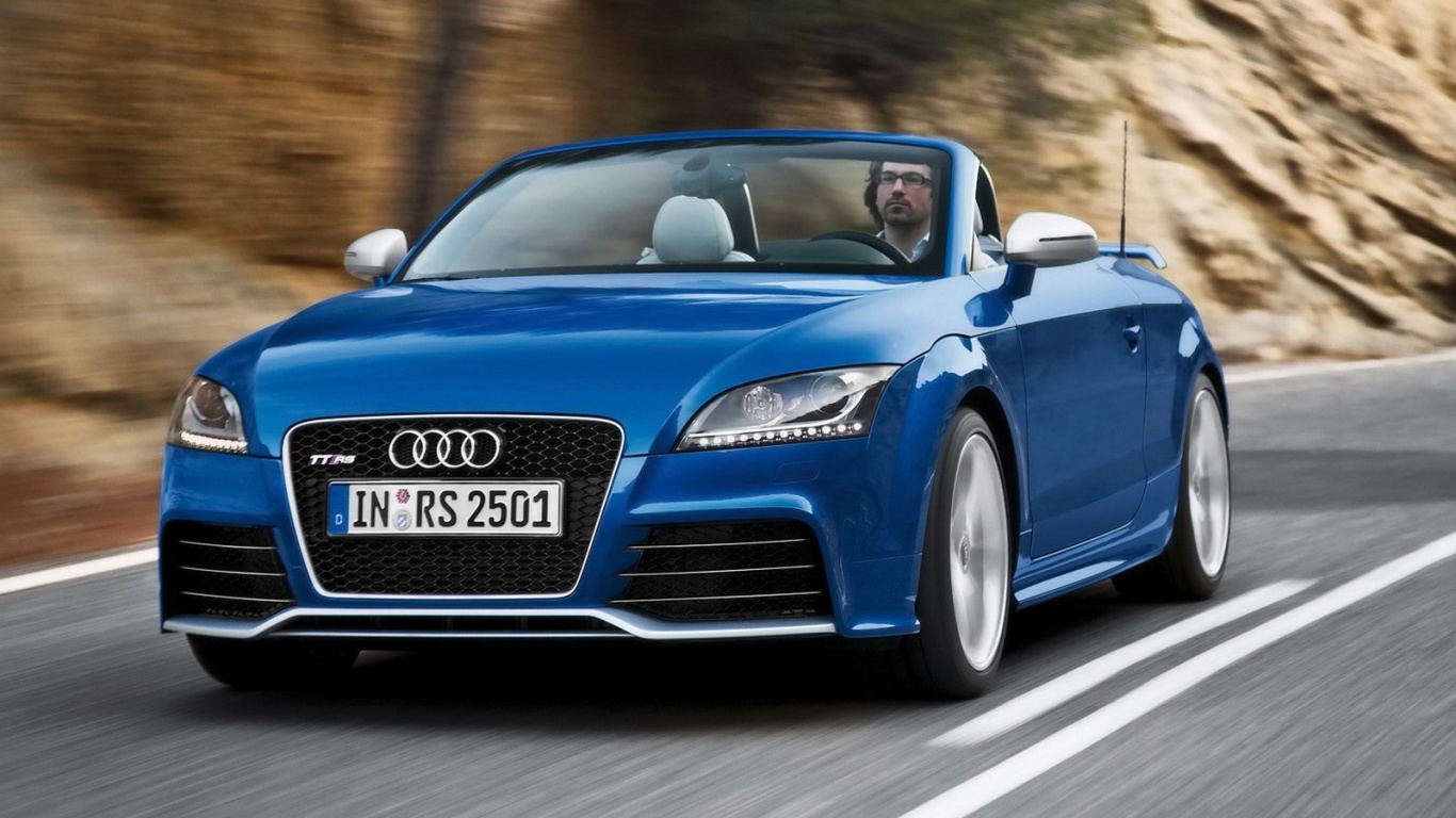 Кабриолет ауди: вид спереди обои