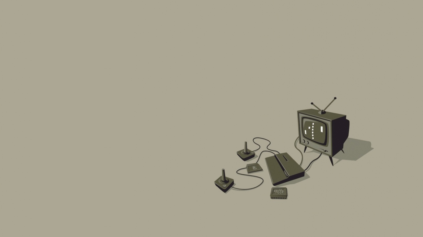 Приставка и телевизор обои