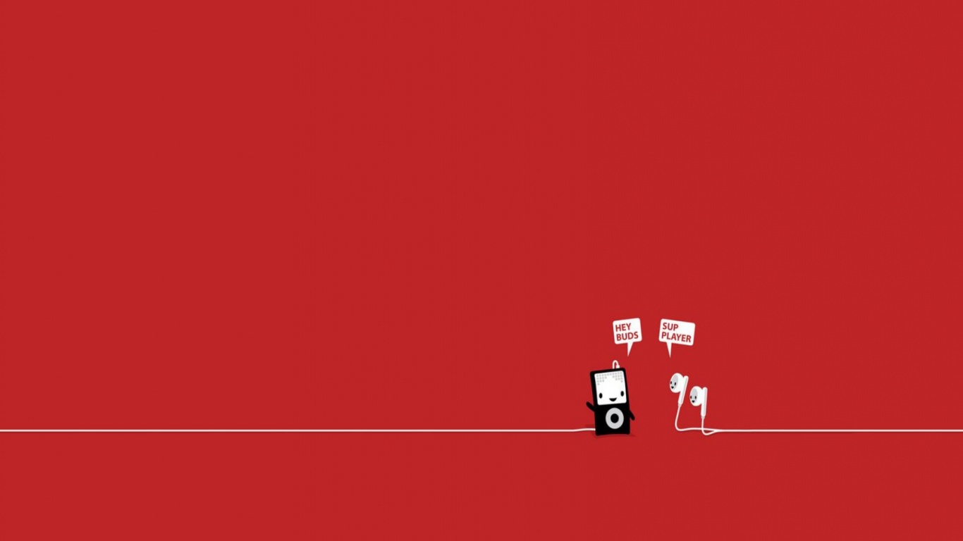 Плеер и наушники обои