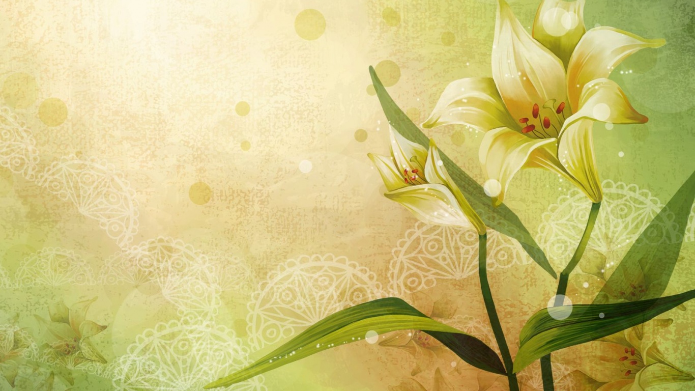 Красивое изображение лилии обои