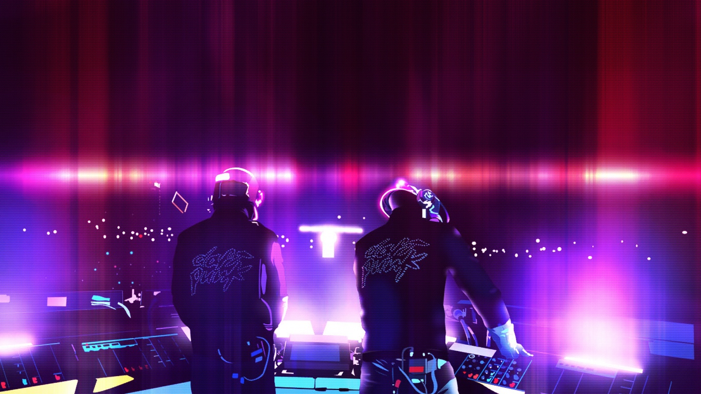 Концерт Daft Punk обои