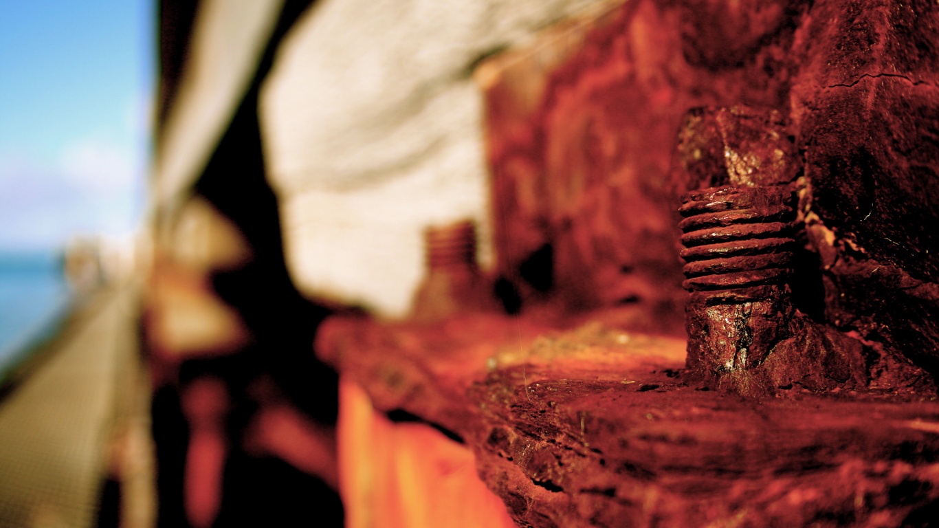 Проржавевшие болты обои