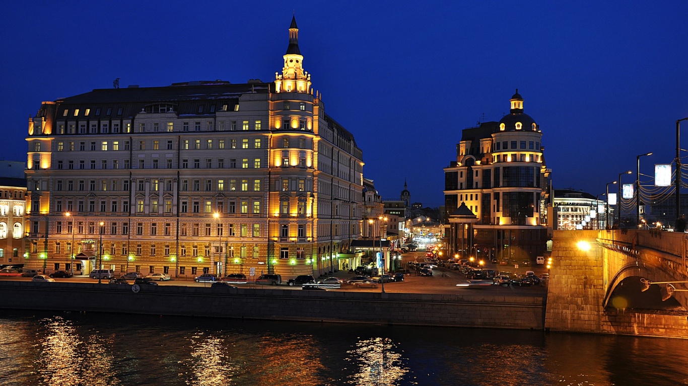 Ночной город обои