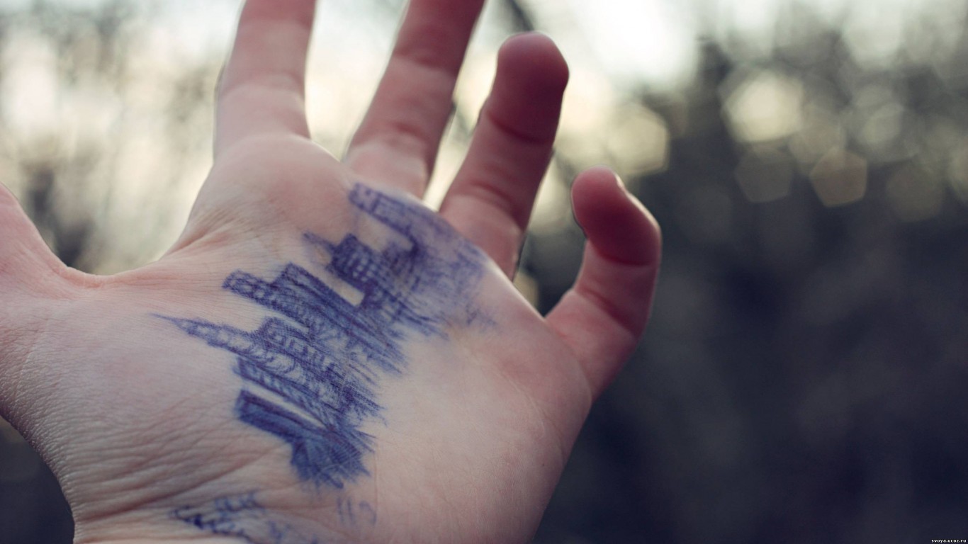 Город на ладони обои