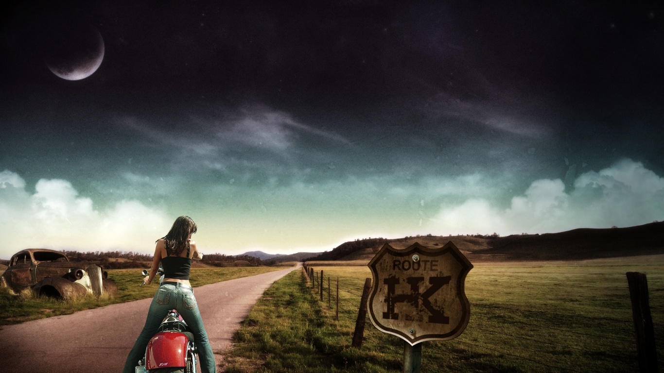 Путешествие на мотоцикле обои