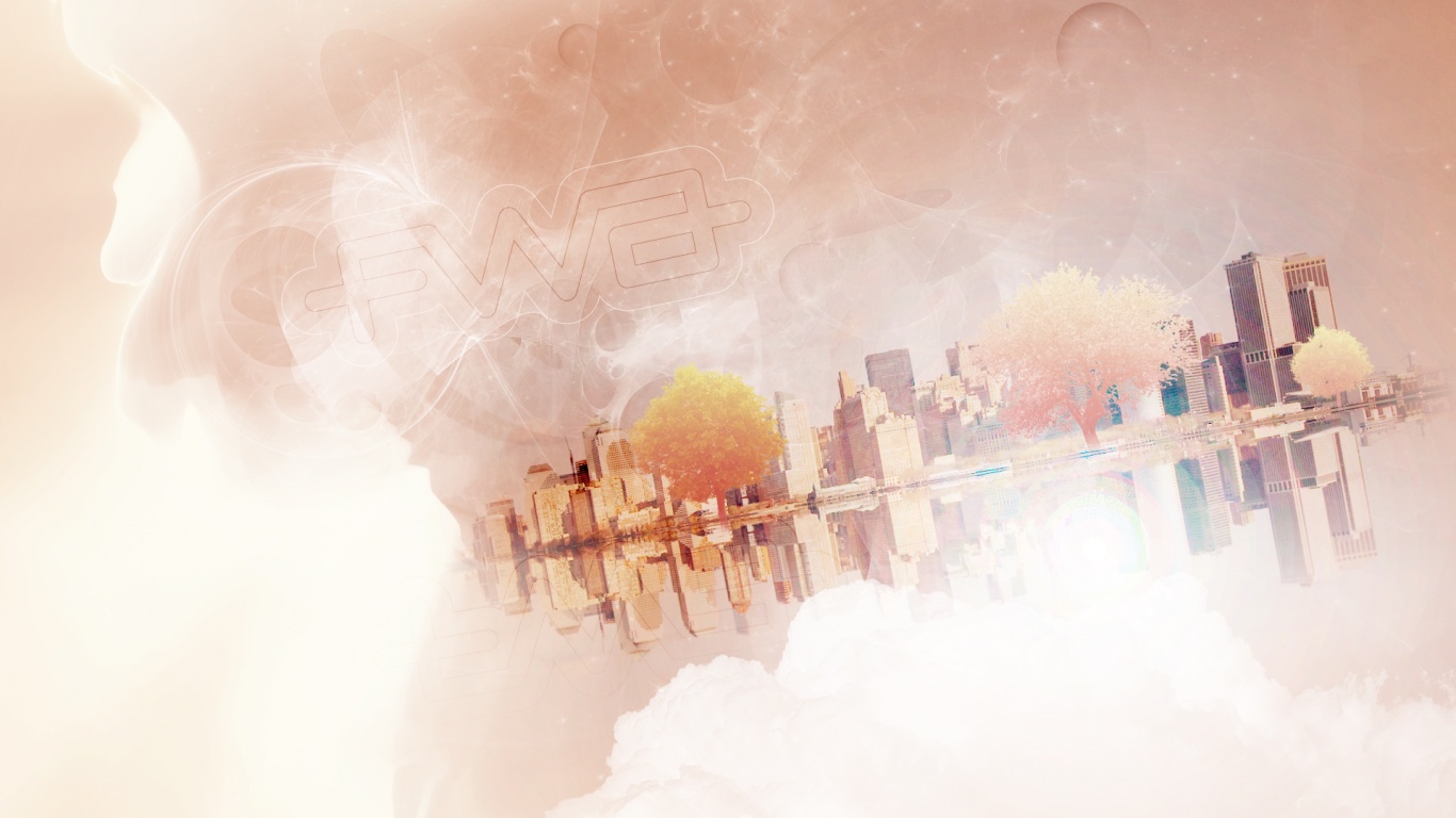 Абстрактный город обои