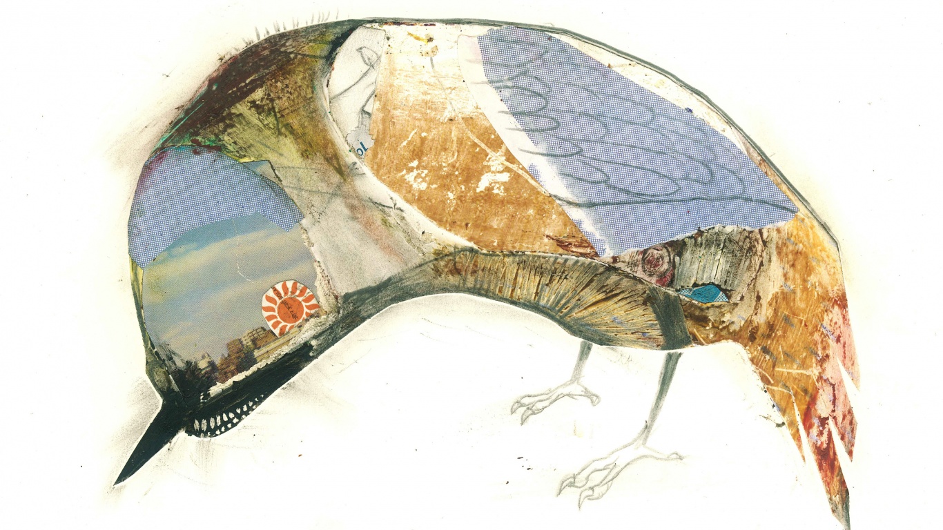 Аппликация Стефана Томпсона "Птица" обои