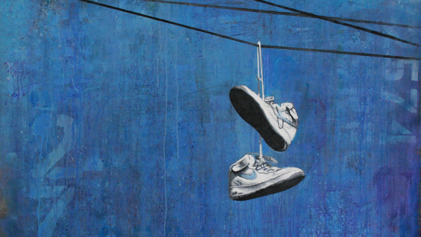 Кросовки на проводе обои