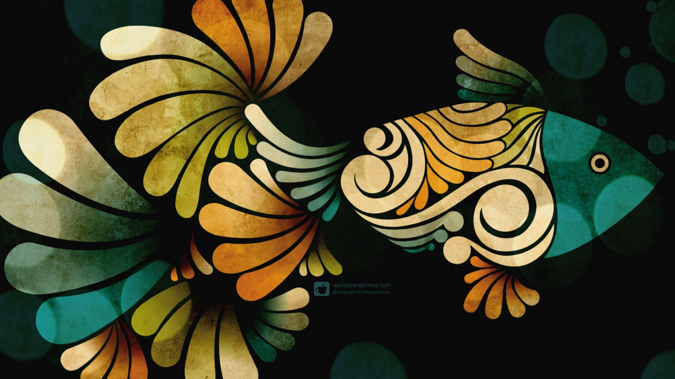 Узор «Рыбка» обои