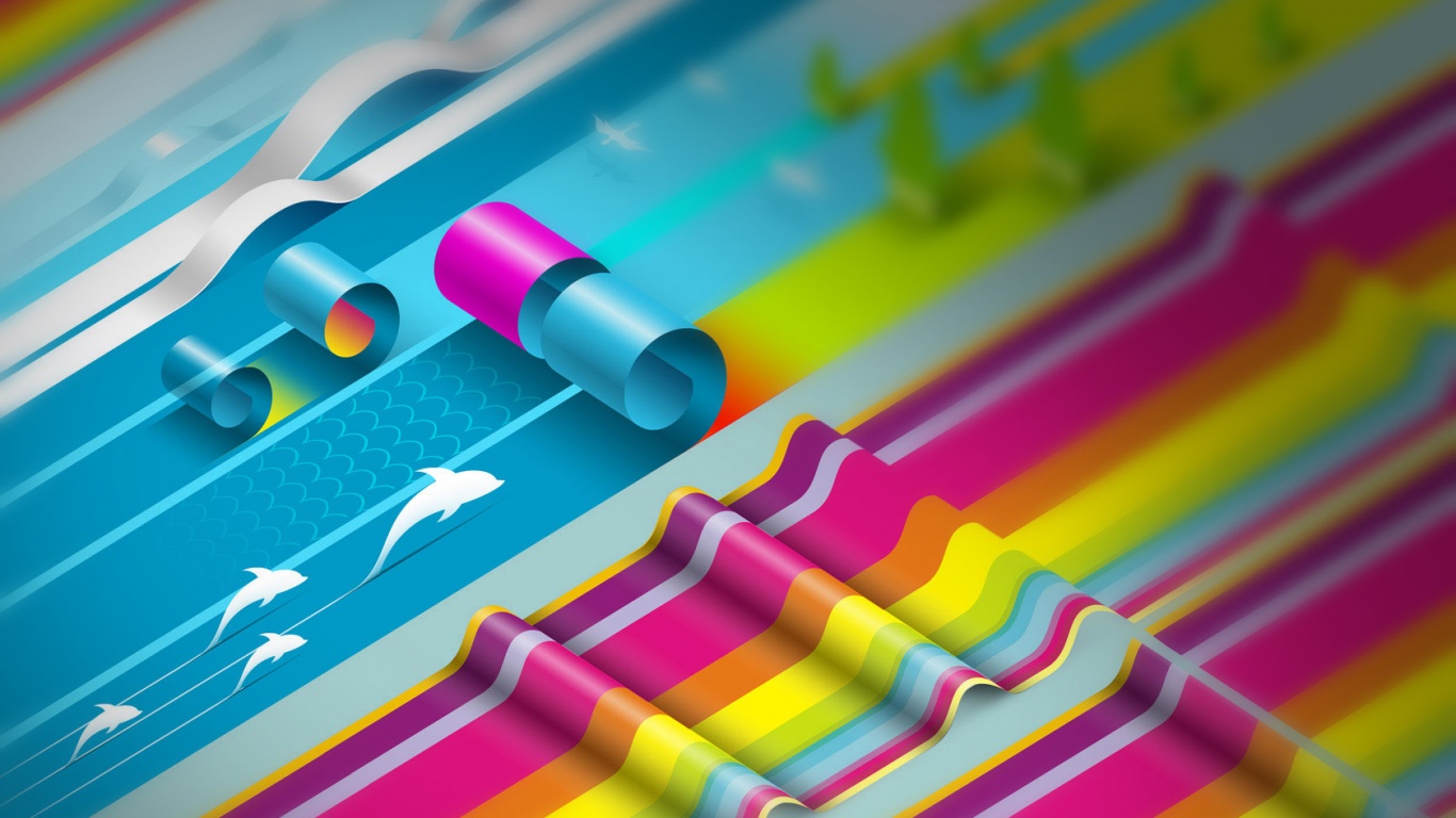 Аппликация из цветной бумаги обои