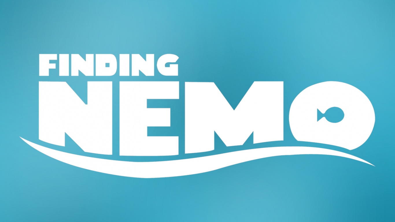 Надпись "В поисках Немо" обои