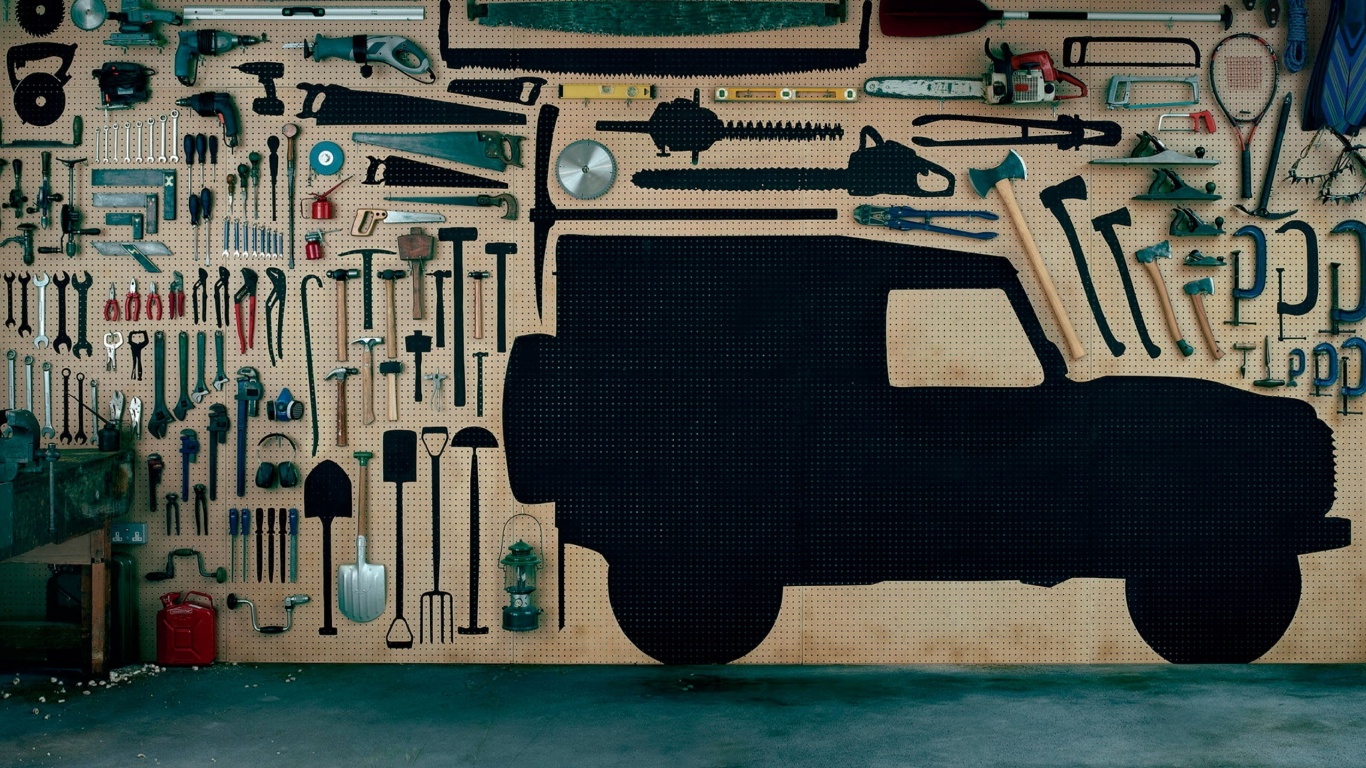 Типичный гараж обои