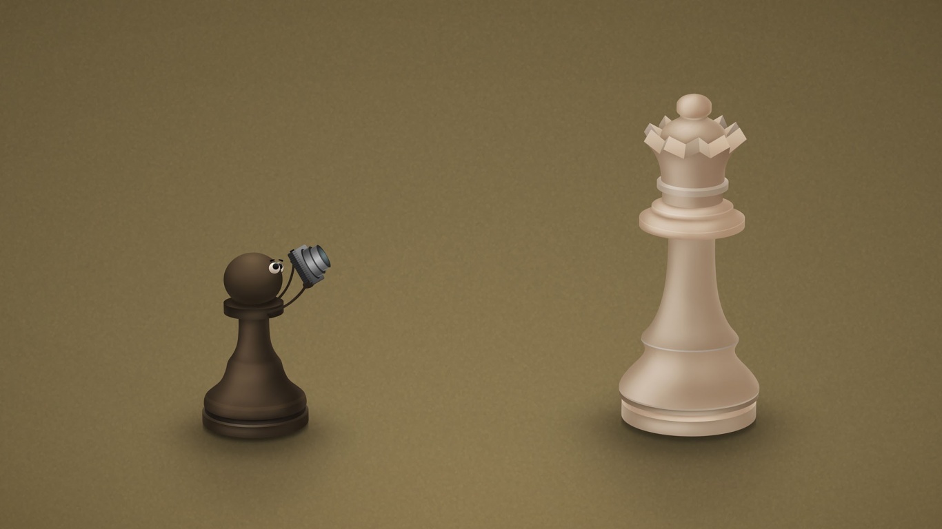 Пешка фотографирует короля обои