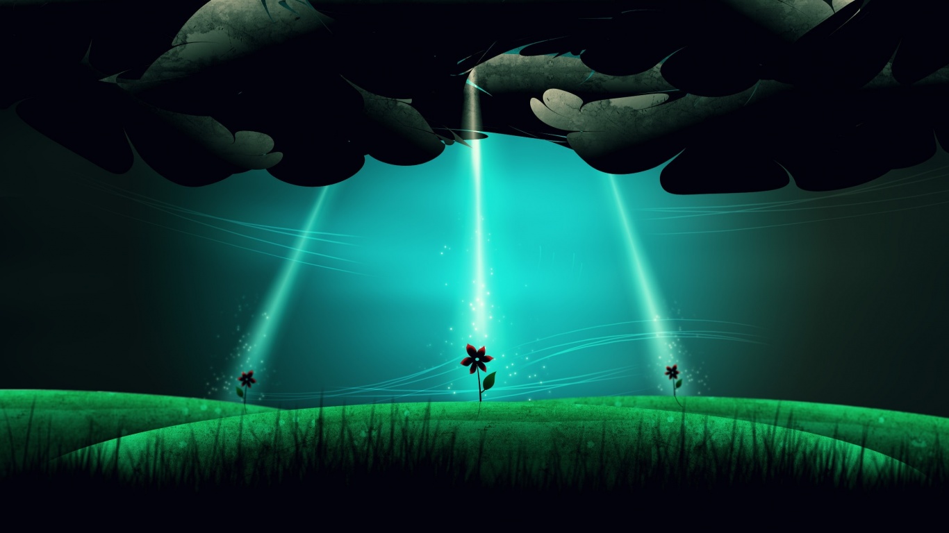 Свет для цветов обои