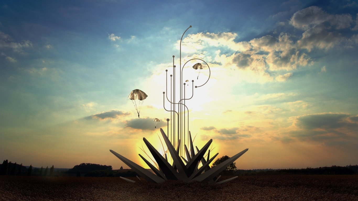 Абстрактный взрыв в настоящем мире обои