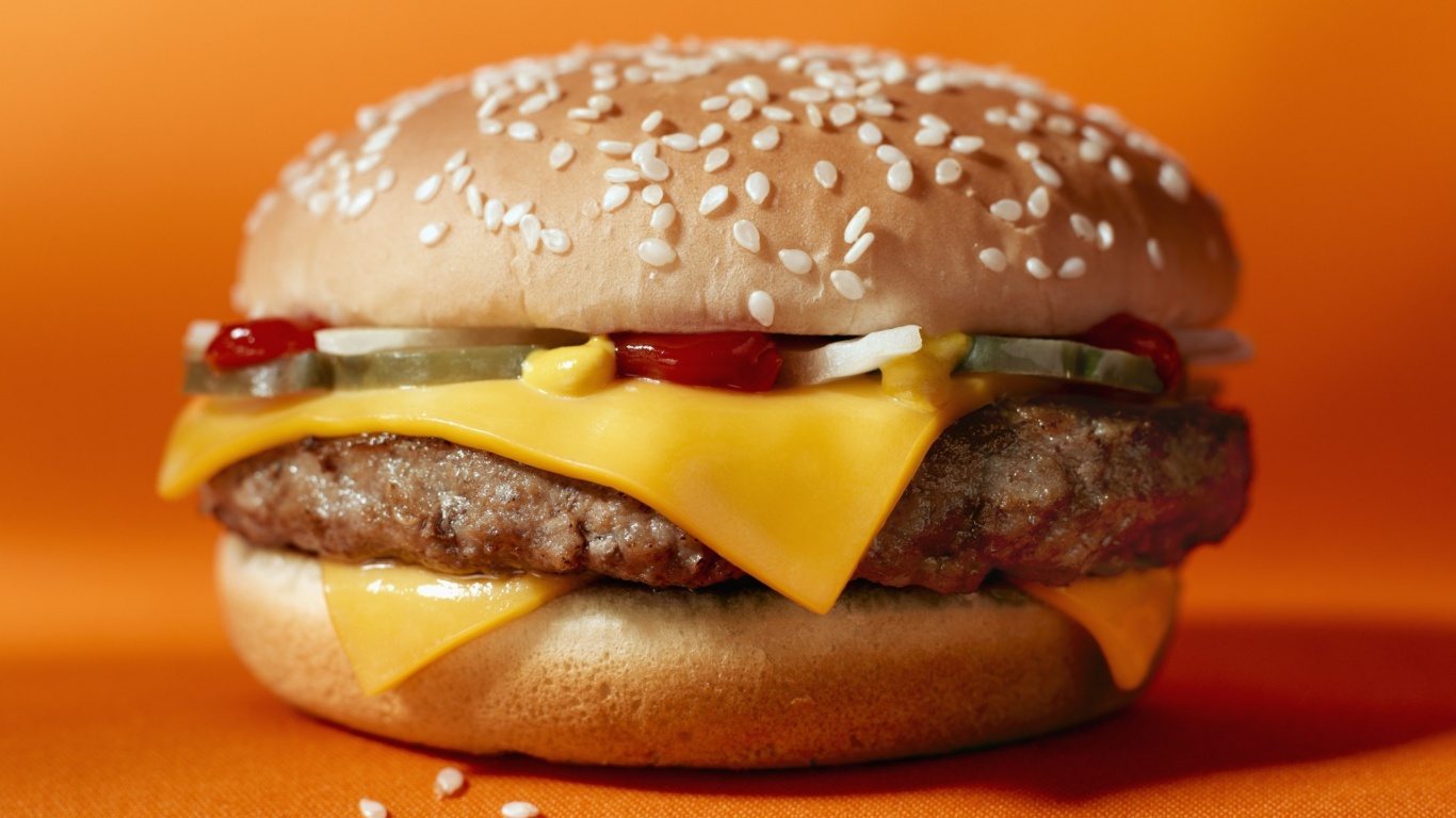 Сочный чизбургер обои
