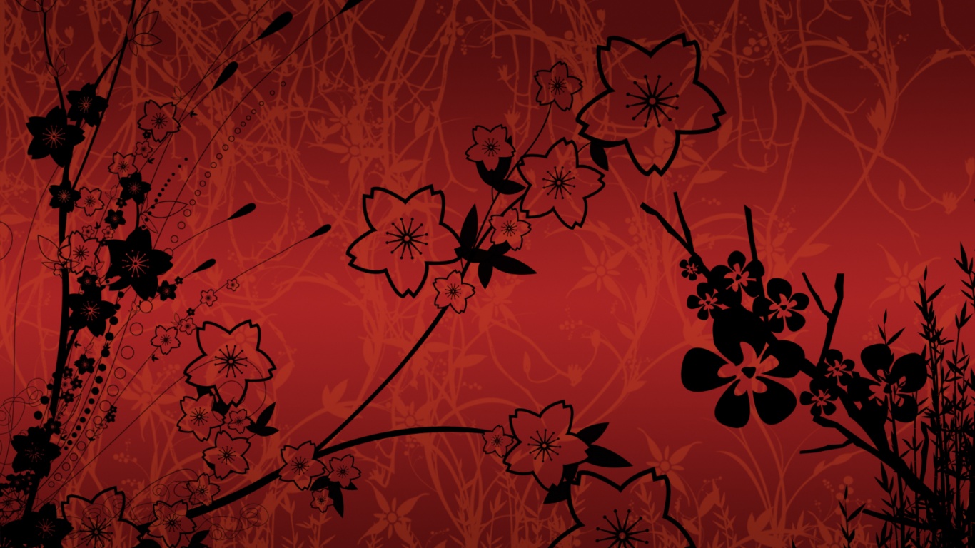 Цветы в векторе обои