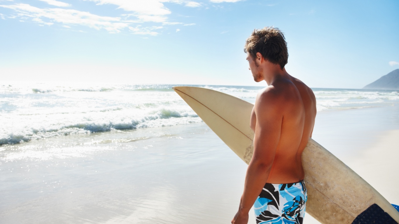 Собирается оседлать волну обои