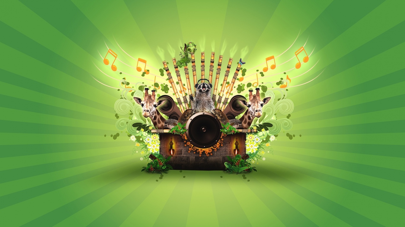 Музыка джунглей обои