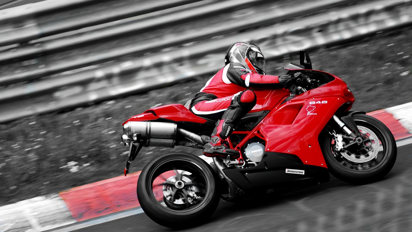 Красный мотоцикл обои