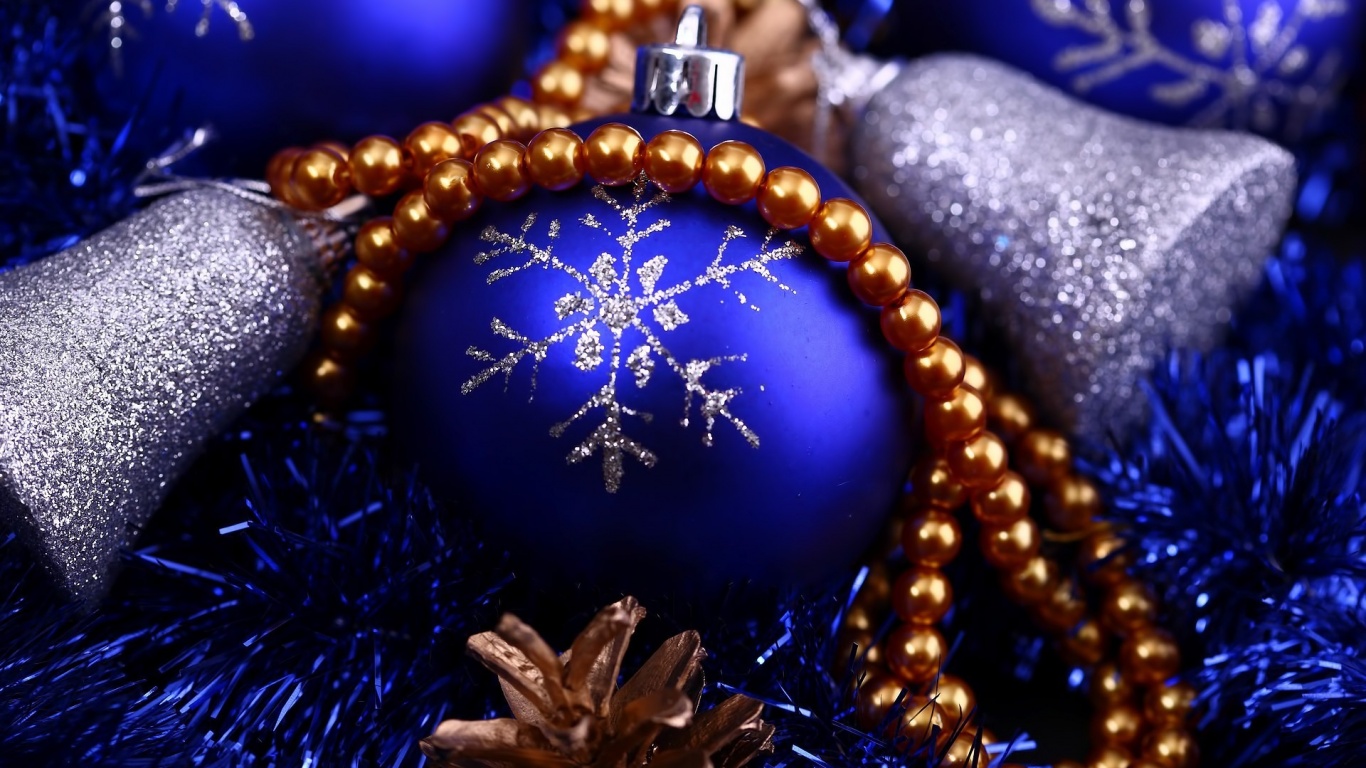 Новогодние украшения для елки обои