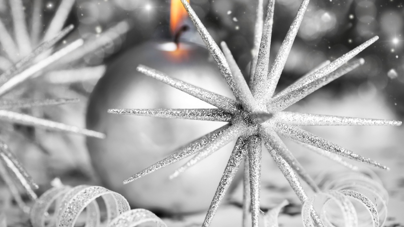 Новогодние игрушки и украшения обои