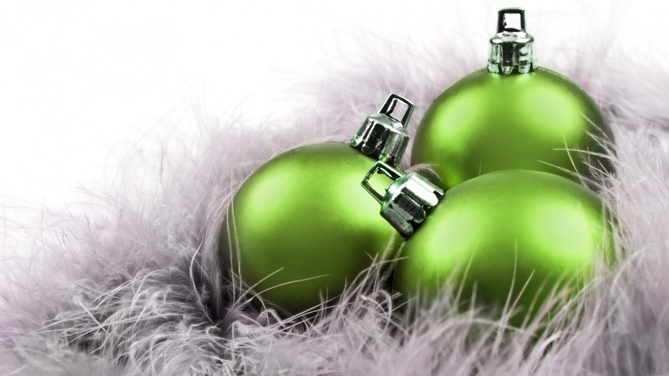 Новогодние шарики обои