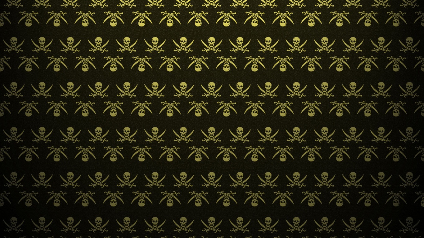 Череп и кости, пиратская тематика обои