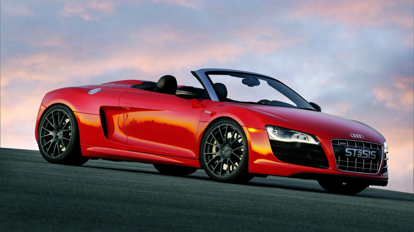 Красная Audi обои