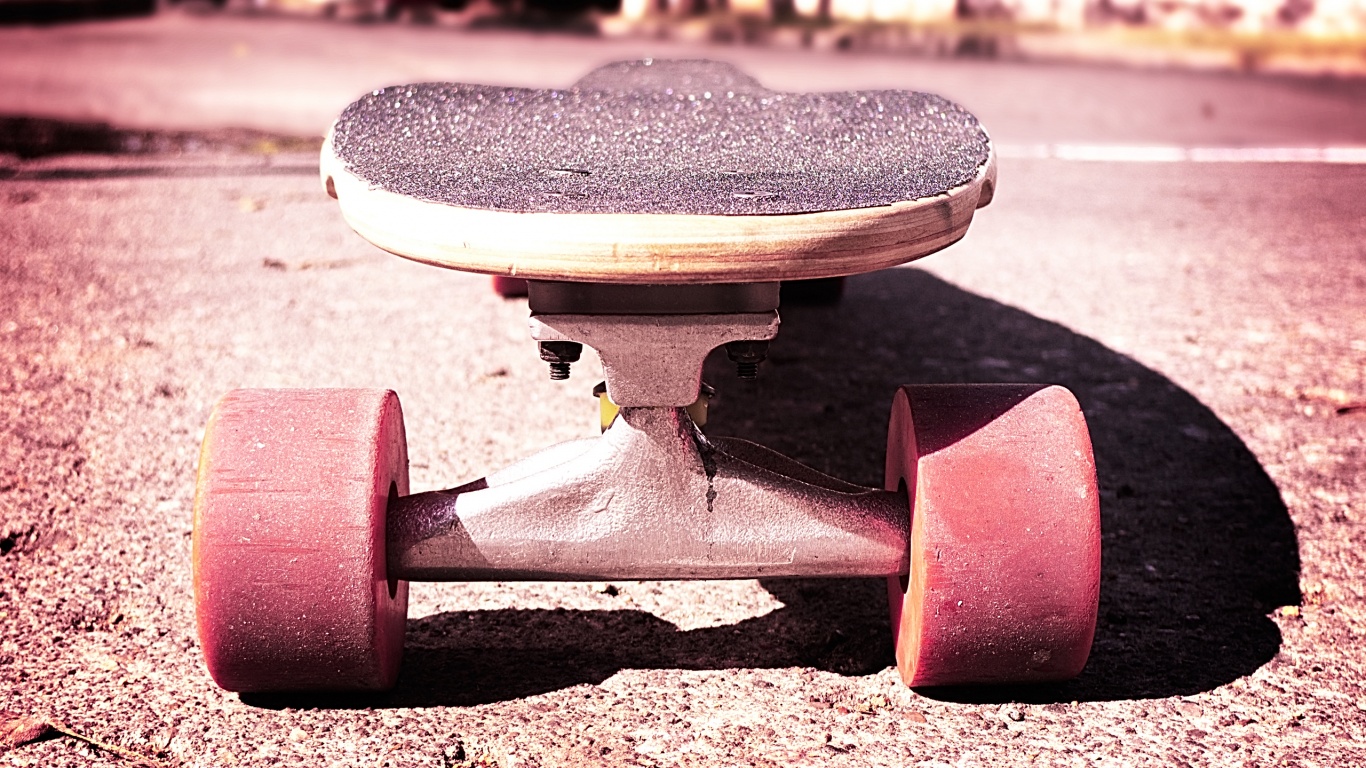 Скейтборд на солнце обои