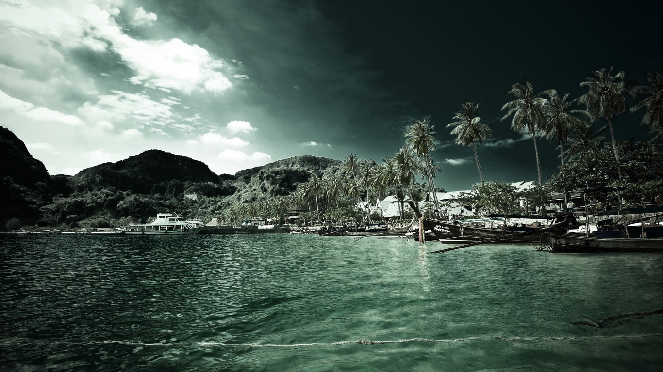 Призрачный пляж обои