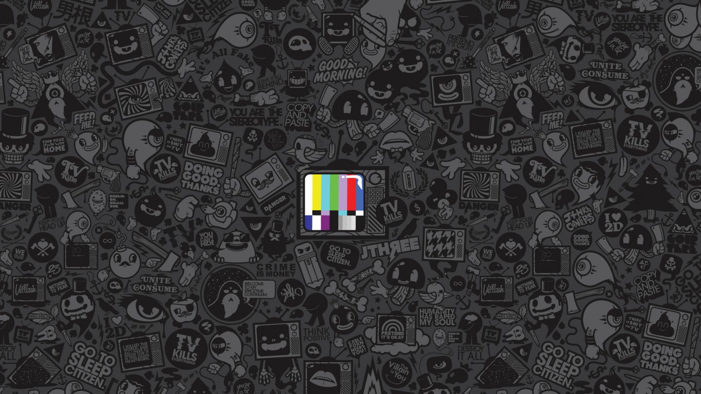 Телевидение убивает всё! обои