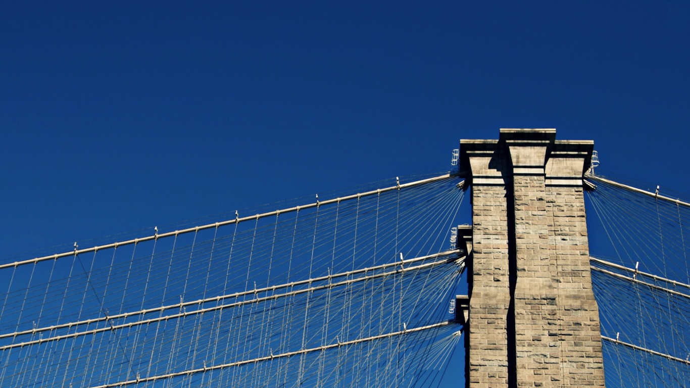 Одна из арок Бруклинского Моста обои
