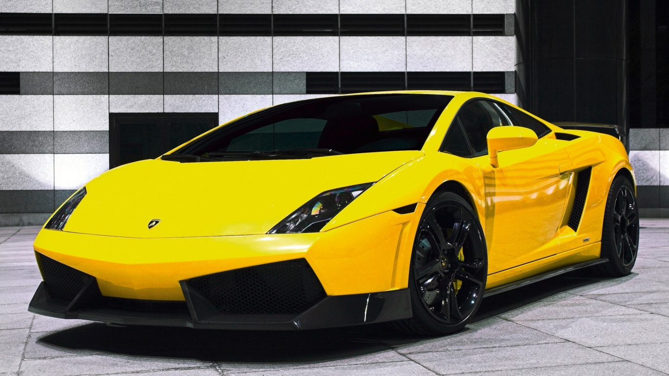 Желтый Ламборджини обои