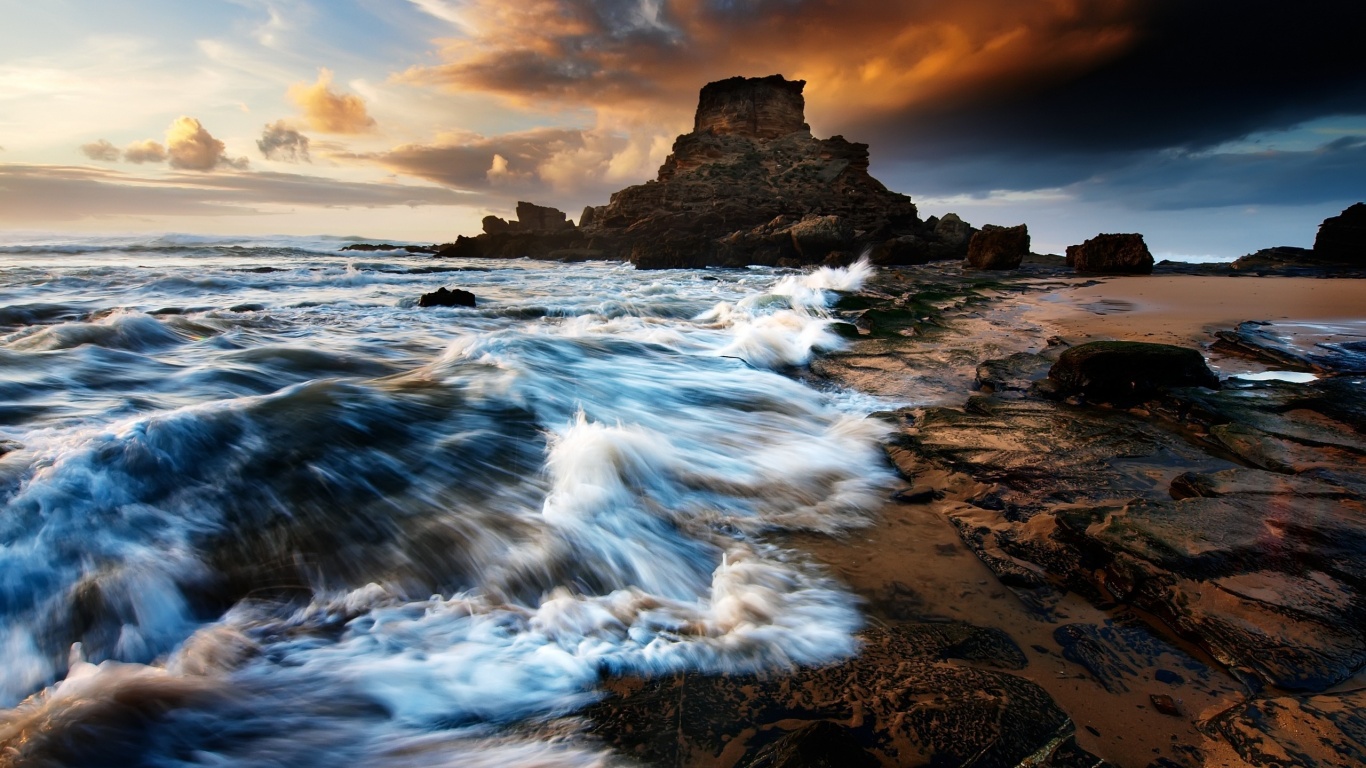 Побережье HDR обои