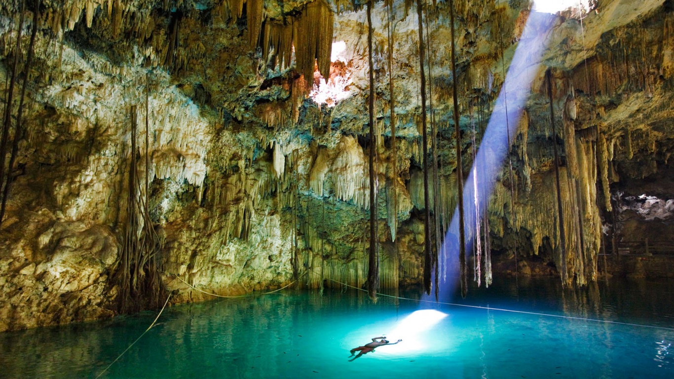 Пещера сталактитов обои