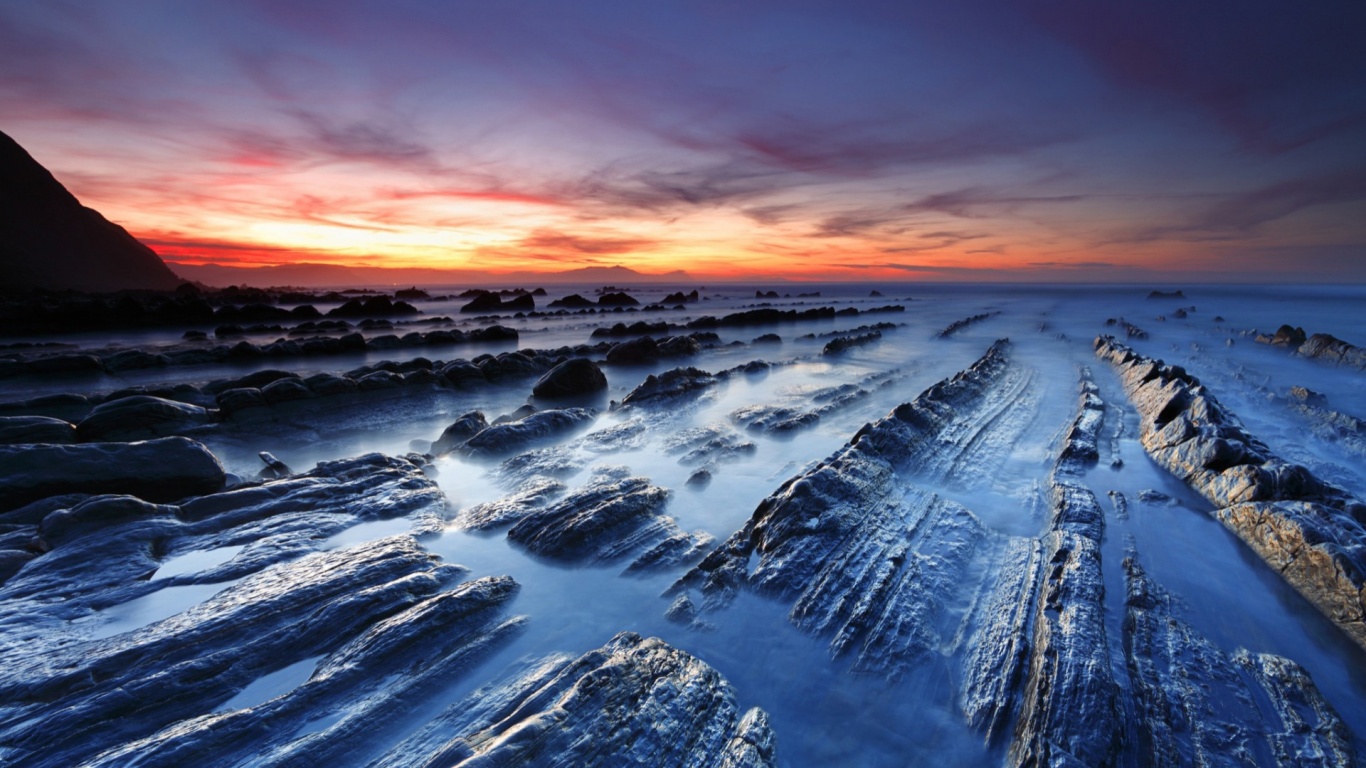 Рифы в тумане обои