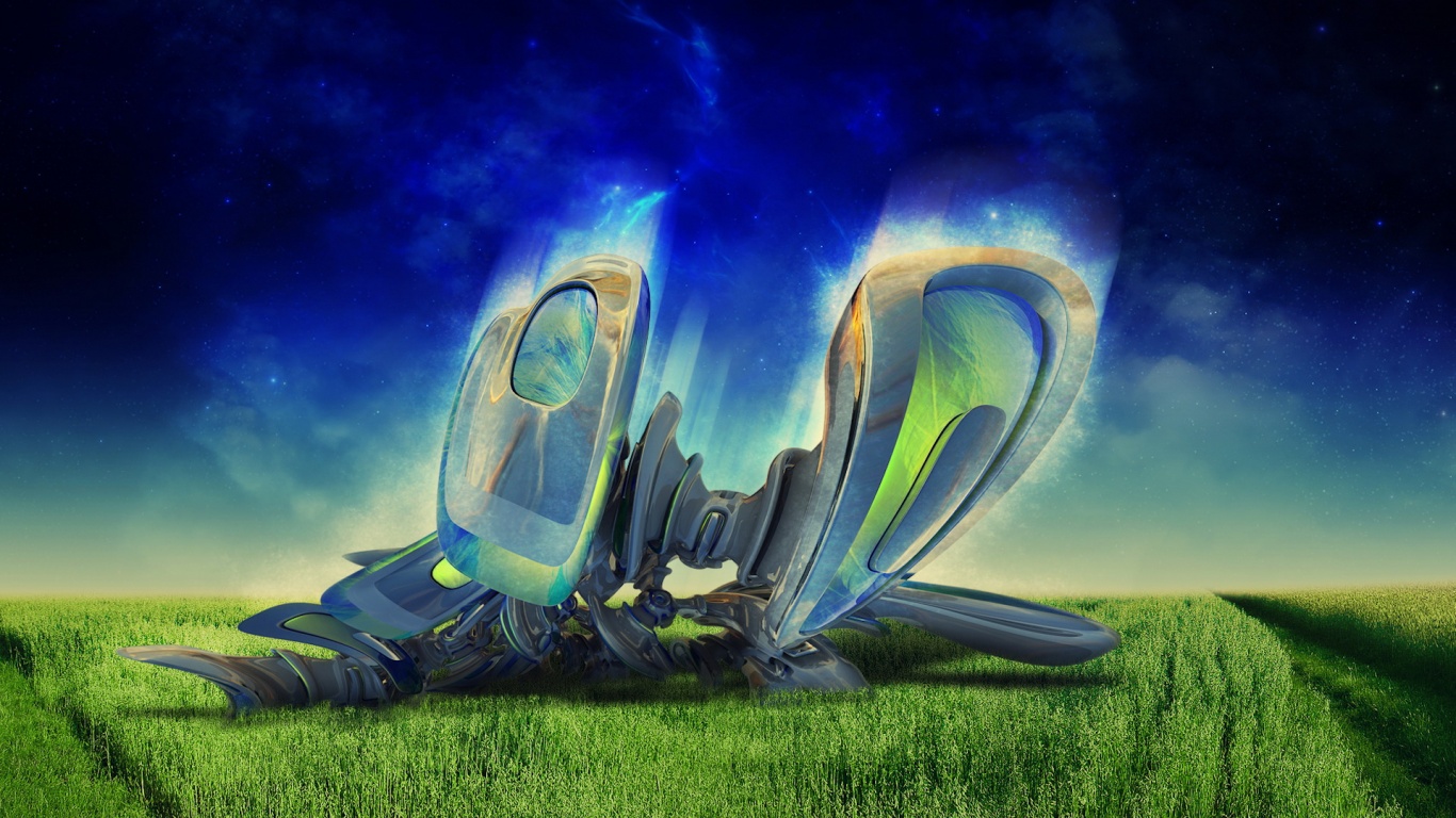 Нечто в поле обои