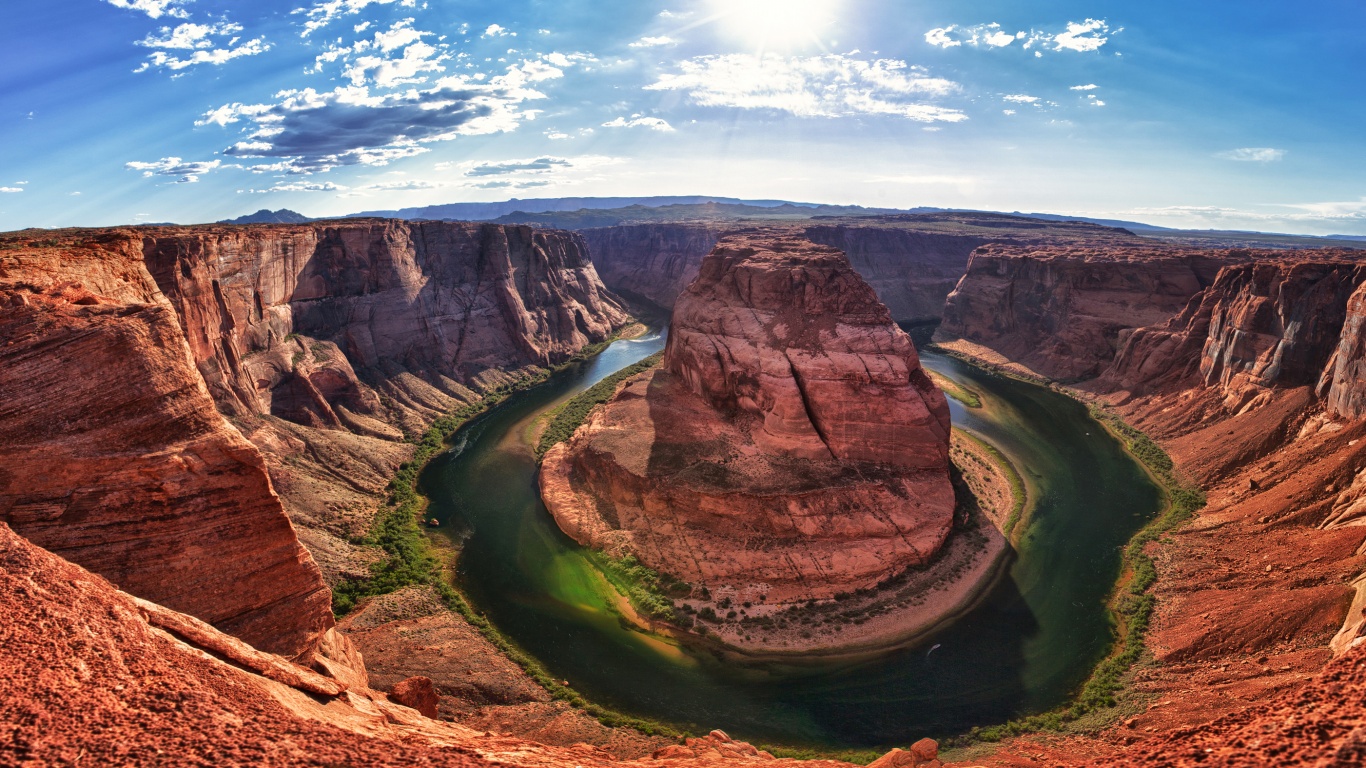 Каньон летом обои