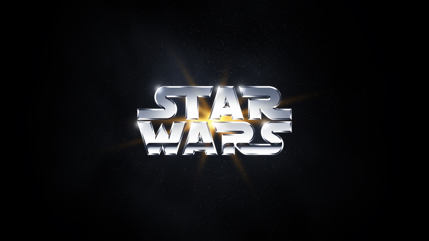 Серебряный логотип звездных войн обои