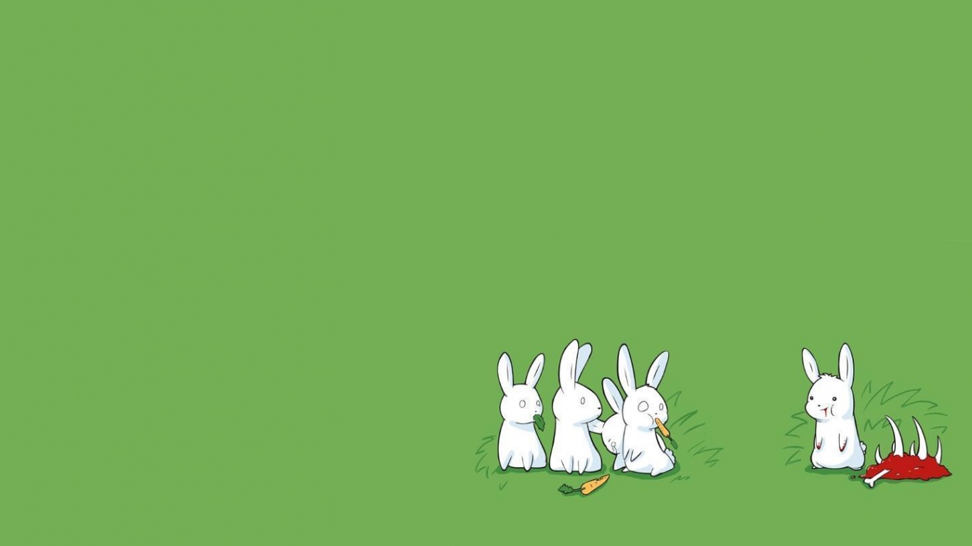 Заяц-каннибал обои