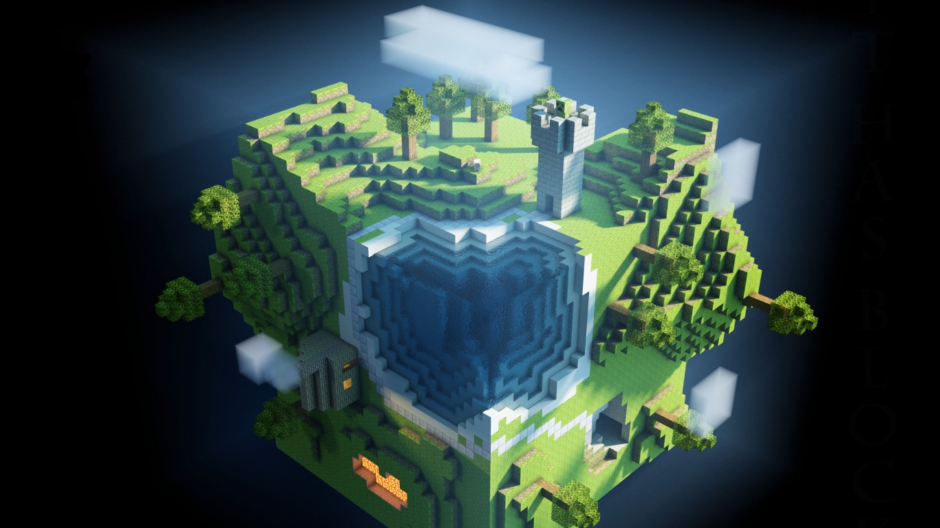 Планета Майнкрафт обои